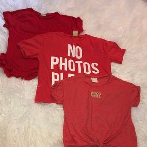 Zara x Girls Slogan Tee Bundle